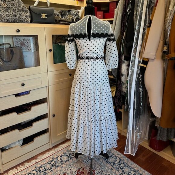 Temperley London Polka Dot Print Size 4 Dress - Picture 2 of 8